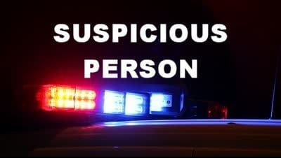 suspicious person report