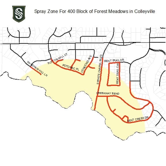 400 Block of Forest Meadows Colleyville Spray Zone-2