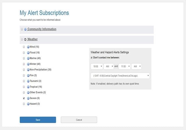 Alert Subscription Management