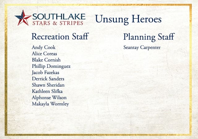 City of Southlake Stars & Stripes Unsung Heroes