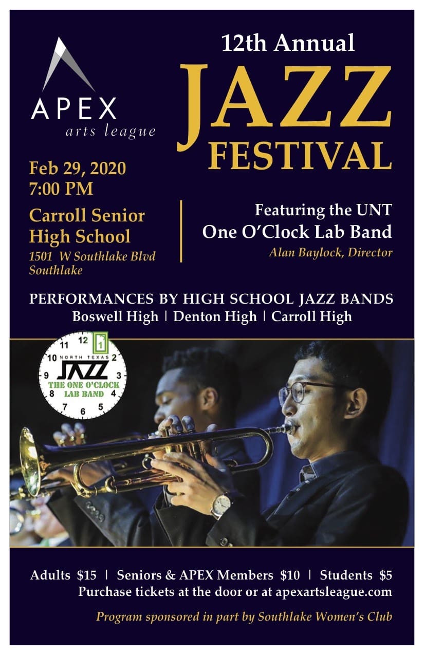 12th Annual Apex Jazz Festival Featuring The Unt One O Clock Lab Band Mysouthlakenews