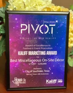 Kaliff Marketing Gold Award