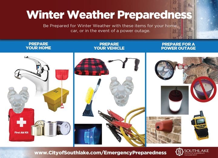 Items to Have in Preparation for Winter Weather